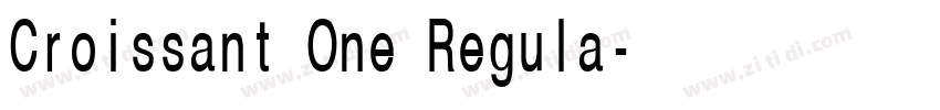 Croissant One Regula字体转换
